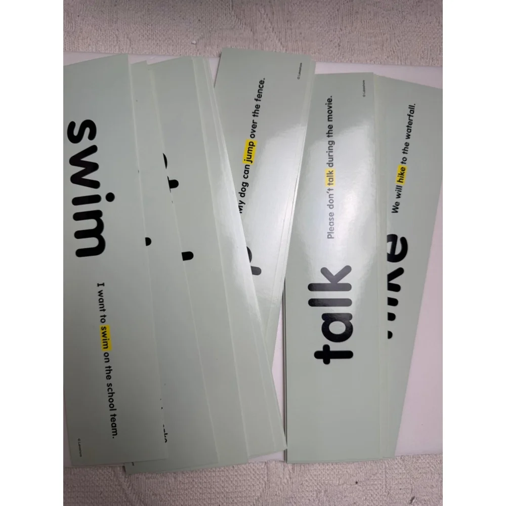 Lakeshore Learning vowel and sight words strips